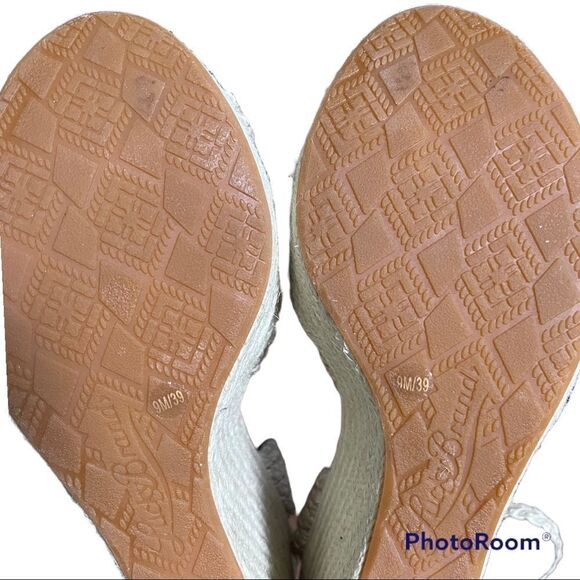 Lucky Brand Lainey Proseco tan Braided Jute Wedge Heels sandals - Picture 5 of 7